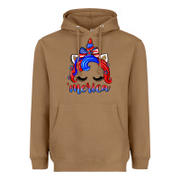 Toasted Coconut 4th of july 'merica unicorn Heavyweight Hoodie - Zillion Design Studio