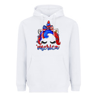 White 4th of july 'merica unicorn Heavyweight Hoodie - Zillion Design Studio