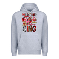 Heather Grey wild thing you make my heart sing Premium Hoodie - NancyCooperArtShop