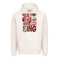 Pale Pink wild thing you make my heart sing Premium Hoodie - NancyCooperArtShop