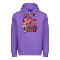 Purple wild thing you make my heart sing Premium Hoodie - NancyCooperArtShop