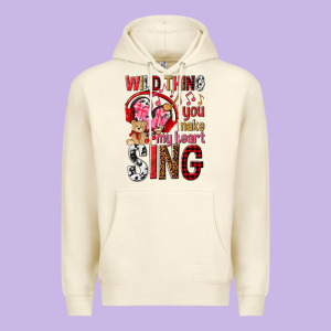 Wild Thing You Make My Heart Sing Premium Hoodie Designed By Nancycooperartshop