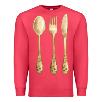 Cardinal spoon fork knife fa element Premium Sweatshirt - FaDigitalArtStudio
