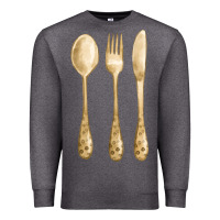 Charcoal Heather spoon fork knife fa element Premium Sweatshirt - FaDigitalArtStudio