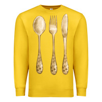 Lemon spoon fork knife fa element Premium Sweatshirt - FaDigitalArtStudio