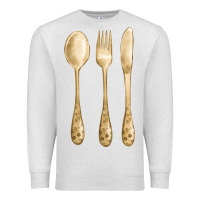 Oatmeal Heather spoon fork knife fa element Premium Sweatshirt - FaDigitalArtStudio