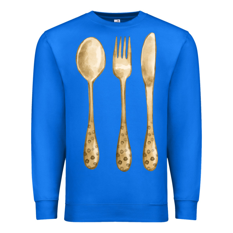 Spoon Fork Knife Fa Element Premium Sweatshirt by FaDigitalArtStudio | Teevron