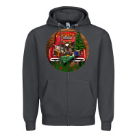 Smoke Baby Cow Christmas Zipper Hoodie - RanaPortraitStore