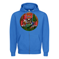 True Royal Baby Cow Christmas Zipper Hoodie - RanaPortraitStore
