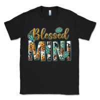 Black blessed mini with leopard and aztec Classic Tee - texasbilliewilder