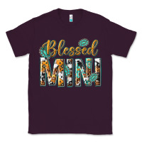 Plum blessed mini with leopard and aztec Classic Tee - texasbilliewilder