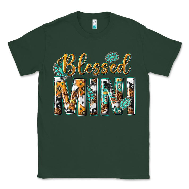 Blessed Mini With Leopard And Aztec Classic Tee by texasbilliewilder | Teevron