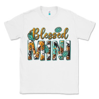 White blessed mini with leopard and aztec Classic Tee - texasbilliewilder