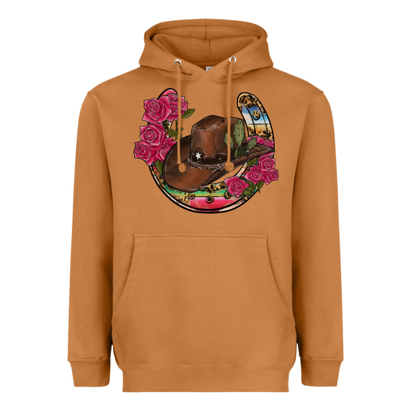 Western Serape Horseshoe Heavyweight Hoodie by RanaPortraitStore | Teevron