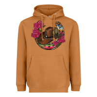 Meerkat western serape horseshoe Heavyweight Hoodie - RanaPortraitStore