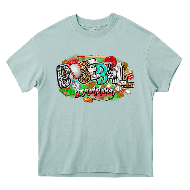 Baseball Grandma Heavy Core Tee by CowhideDigitalArt | Teevron