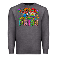 Charcoal Heather pride Premium Sweatshirt - CowhideDigitalArt