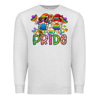 Oatmeal Heather pride Premium Sweatshirt - CowhideDigitalArt