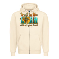 Sandshell trust in the lord with all your heart Zipper Hoodie - texasbilliewilder