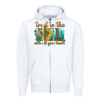 White trust in the lord with all your heart Zipper Hoodie - texasbilliewilder