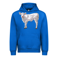 Cobalt charolais calf Urban Hoodie - LillyAllenDesigns