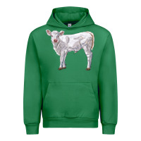 Emerald charolais calf Urban Hoodie - LillyAllenDesigns