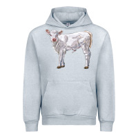 Heather Grey charolais calf Urban Hoodie - LillyAllenDesigns