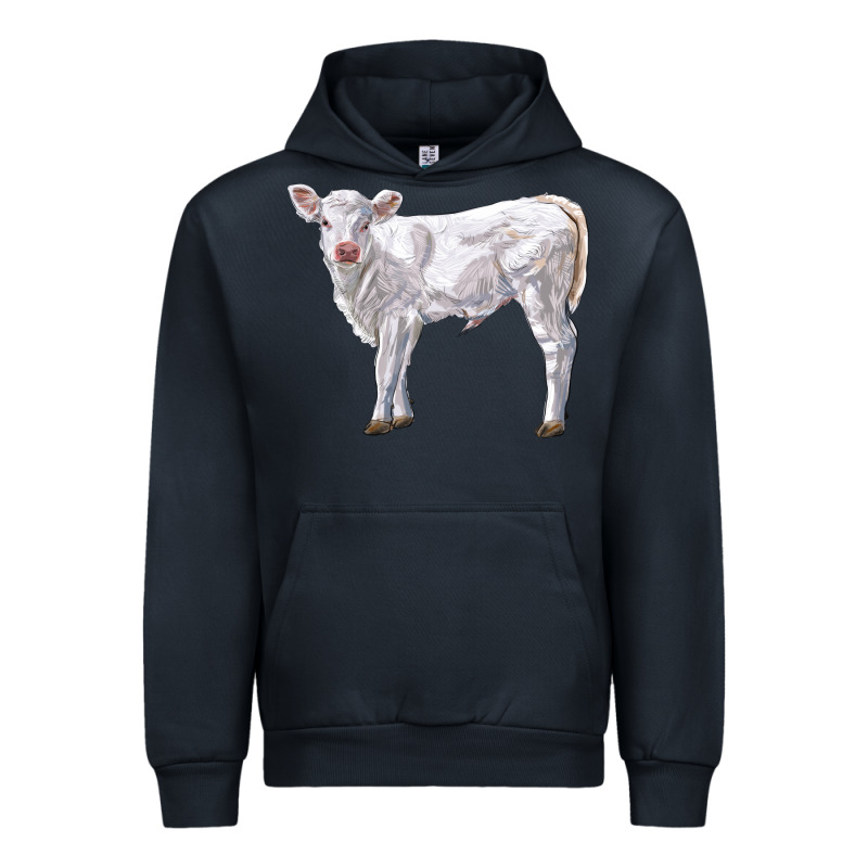Charolais Calf Urban Hoodie by LillyAllenDesigns | Teevron