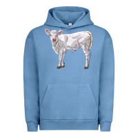 Pigment Pebble Blue charolais calf Urban Hoodie - LillyAllenDesigns