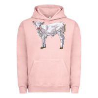 Pigment Salmon charolais calf Urban Hoodie - LillyAllenDesigns