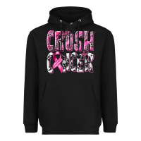 Black Crush Cancer Heavyweight Hoodie - texasbilliewilder