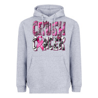 Heather Grey Crush Cancer Heavyweight Hoodie - texasbilliewilder