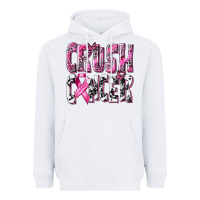 White Crush Cancer Heavyweight Hoodie - texasbilliewilder