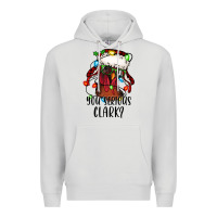 Dove Grey you serious clark Christmas vacation rooster Premium Hoodie - Jasminsmagicworld