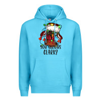 Ocean Blue you serious clark Christmas vacation rooster Premium Hoodie - Jasminsmagicworld