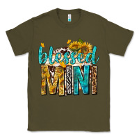 Army Green blessed mini with sunflowers Classic Tee - texasbilliewilder