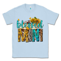 Dusty Blue blessed mini with sunflowers Classic Tee - texasbilliewilder