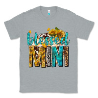 Heather Grey blessed mini with sunflowers Classic Tee - texasbilliewilder