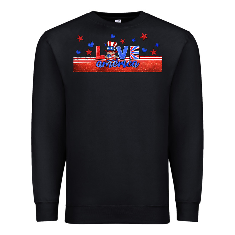 Love America Gnome Libbey Cup Premium Sweatshirt by HRA Design Shop | Teevron