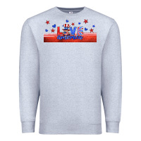Heather Grey love america gnome libbey cup Premium Sweatshirt - HRA Design Shop