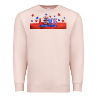 Pale Pink love america gnome libbey cup Premium Sweatshirt - HRA Design Shop