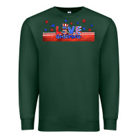 Sports Green love america gnome libbey cup Premium Sweatshirt - HRA Design Shop
