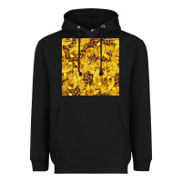 Black Childhood Cancer Butterfly Heavyweight Hoodie - texasbilliewilder
