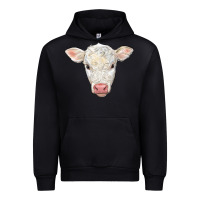Black charolais calf face Urban Hoodie - LillyAllenDesigns