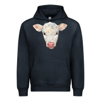 Navy charolais calf face Urban Hoodie - LillyAllenDesigns