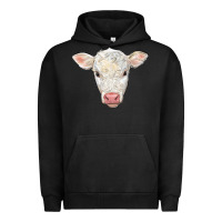 Pigment Black charolais calf face Urban Hoodie - LillyAllenDesigns