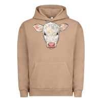 Pigment Burro charolais calf face Urban Hoodie - LillyAllenDesigns