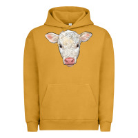 Pigment Peanut Butter charolais calf face Urban Hoodie - LillyAllenDesigns