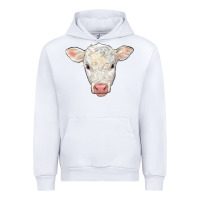 White charolais calf face Urban Hoodie - LillyAllenDesigns