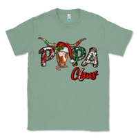 Sage Papa Claus With Long Horn Western Christmas Classic Tee - RanaPortraitStore